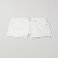 AGOLDE - Parker Vintage Cutoff Organic Denim Shorts - White - 25