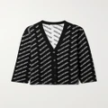 Balenciaga - Intarsia-knit Cardigan - Black - 3