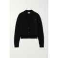 SAINT LAURENT - Embellished Cashmere Cardigan - Black - S