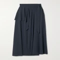 Eres - + Maison Rabih Kayrouz Sara Pleated Stretch-jersey Wrap Maxi Skirt - Navy - 1