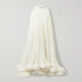 Lanvin - Ruffled Charmeuse Gown - Off-white - FR34
