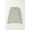 Loro Piana - Cable-knit Cashmere Sweater - Light gray - x small