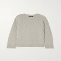 Loro Piana - Cable-knit Cashmere Sweater - Light gray - x large