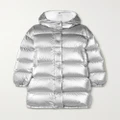 Moncler - Gaou Hooded Quilted Metallic Shell Down Jacket - Silver - 0