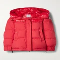 Moncler - Etival Hooded Quilted Shell Down Jacket - Red - 4