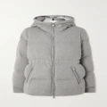 Moncler - Daval Hooded Quilted Cashmere-blend Down Jacket - Beige - 5