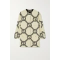 Gucci - Reversible Jacquard-knit Wool-blend Mini Dress - Beige - S