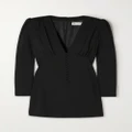 SAINT LAURENT - Crepe Mini Dress - Black - FR34