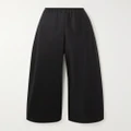 The Row - Essentials Gala Wool And Mohair-blend Wide-leg Pants - Black - x large