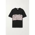 Alexander McQueen - Printed Cotton-jersey T-shirt - Black - IT42