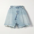 Balenciaga - Frayed Denim Skirt - Light denim - FR36