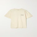 Balenciaga - Embroidered Cotton-jersey T-shirt - Cream - M