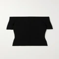 Alexander McQueen - Off-the-shoulder Stretch-knit Top - Black - XS