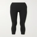 Spanx - Seamless Ribbed Stretch-jersey Leggings - Black - XL