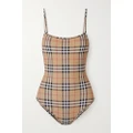 Burberry - Checked Swimsuit - Beige - xx small