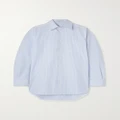 Bottega Veneta - Oversized Striped Cotton-poplin Shirt - Blue - IT40