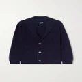 Eres - Maxime Ribbed Wool And Cashmere-blend Cardigan - Navy - 3