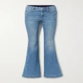 Stella McCartney - Printed High-rise Flared Jeans - Blue - 24