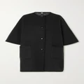 Gucci - Reversible Velvet-trimmed Printed Wool And Silk-blend Coat - Black - IT36