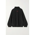 Balenciaga - Oversized Embroidered Shell Track Jacket - Black - 4