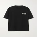 Balenciaga - Printed Cotton-jersey T-shirt - Black - M