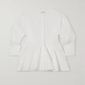 Alaïa - Cotton-poplin Mini Shirt Dress - White - FR42
