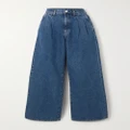 GOLDSIGN - The Edgar Pleated High-rise Wide-leg Jeans - Mid denim - 29