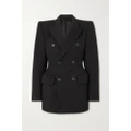 Balenciaga - Hourglass Double-breasted Wool Jacket - Black - FR38