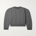Balenciaga - Printed Cashmere Sweater - Gray - XS