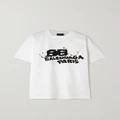 Balenciaga - Printed Cotton-jersey T-shirt - White - XS