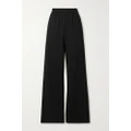 Balenciaga - Oversized Stretch-jersey Wide-leg Pants - Black - FR38