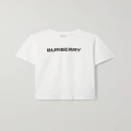 Burberry - Printed Cotton-jersey T-shirt - White - XS