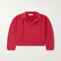 HIGH SPORT - Brooke Cotton-piqué Polo Sweater - Red - x small