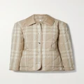 Burberry - Checked Quilted Gabardine Jacket - Beige - XL