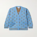 Burberry - Jacquard-knit Wool-blend Cardigan - Blue - M