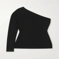 Victoria Beckham - One-shoulder Stretch-knit Top - Black - UK 4