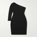 Victoria Beckham - One-shoulder Stretch-knit Midi Dress - Black - 4