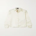 TOM FORD - Silk And Lyocell-blend Satin Shirt - Cream - IT42