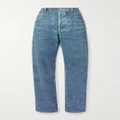 Bottega Veneta - Printed Leather Straight-leg Pants - Blue - IT36