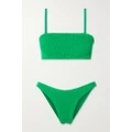 Hunza G - + Net Sustain Gigi Seersucker Bikini - Green - One size