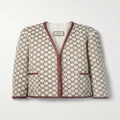 Gucci - Metallic Cotton-blend Tweed Jacket - Beige - IT42