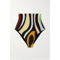 PUCCI - Marmo Printed Bikini Briefs - Black - small