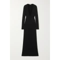 SAINT LAURENT - Wool Gown - Black - XL