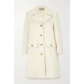 Gucci - Button-embellished Wool Coat - White - IT38