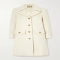 Gucci - Button-embellished Wool Coat - White - IT44