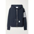 Thom Browne - Striped Cotton-jersey Hoodie - Navy - IT36