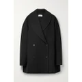 The Row - Essentials Polli Double-breasted Wool-blend Coat - Black - medium