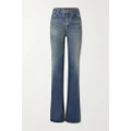 SAINT LAURENT - High-rise Flared Jeans - Blue - 24