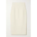 Safiyaa - Hokoku Stretch-crepe Midi Skirt - White - FR40