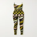 PUCCI - Open-back Printed Stretch-jersey Jumpsuit - Black - small